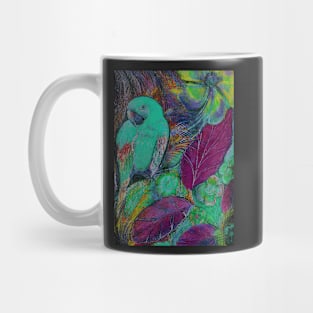 TROPICAL PARROT DECO POSTER MACAW ART PRINT Mug